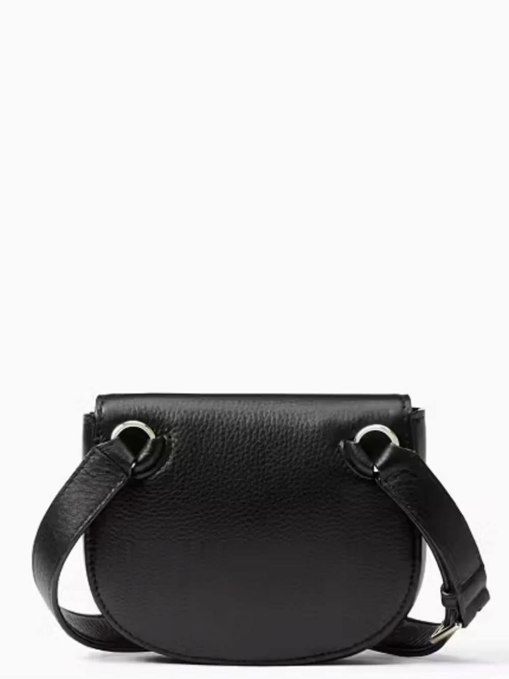 kate spade Black Leather Crossbody Belt Bag with Gold Hardware